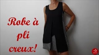 Tuto couture Coudre une robe à pli creux et son patron gratuit [upl. by Celie]