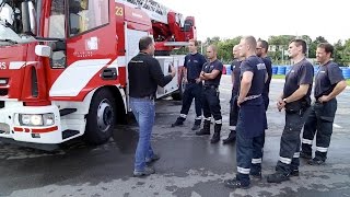 Pompiers Genève  Cours TCS poids lourds à Meyrin [upl. by Zoller225]