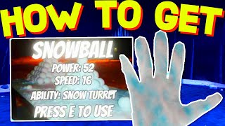 How To GET SNOWBALL GLOVE  BADGE in SLAP BATTLES CHRISTMAS UPDATE ROBLOX [upl. by Divod]