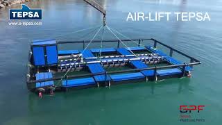 Aquaculture Airlift upwelling system by TEPSA [upl. by Eijneb660]