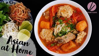 The BEST Bun Rieu Vietnamese Crab Noodle Soup wSpecial Guest [upl. by Ipoillak]