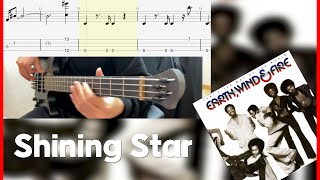 Earth Wind amp Fire  Shining Star Bass cover Tab [upl. by Ellennoj]