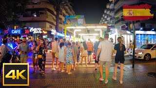 SPAIN NIGHTLIFE  4K WALK  📍 Salou Spain  Dji pocket 2 [upl. by Abrams39]