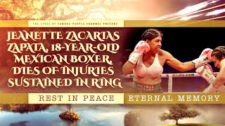 Mexican Boxer Jeanette Zacarias Zapata Dies at 18 From Knockout  Scary Moment Video [upl. by Cutler]