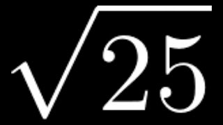 How to Simplify the Square Root of 25 sqrt25 [upl. by Jannery]