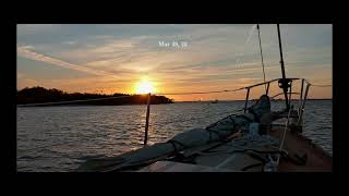 Sunset over Estero Island from the deck of an Alpha 42 in Fort Myers Beach Florida [upl. by Treblihp766]