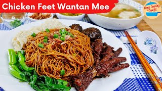 Chicken Feet Wonton Mee  Chicken Feet Wantan Mee [upl. by Yrelav]