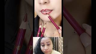 Pencil Lipstick 💋 Tutorial  2 in 1 pencil lipliner and lipstick lipstick trending shorts [upl. by Sitruk]