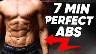 7 MIN PERFECT ABS WORKOUT RESULTS GUARANTEED [upl. by Earahc198]