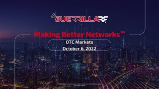 Guerrilla RF Inc OTCQX GUER Virtual Investor Conferences [upl. by Ahtrim]