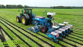 Stroken frezen  mais zaaien  de Haan  Streifen fräsen  Maïs säen  Milling strips  Sowing Corn [upl. by Amme]