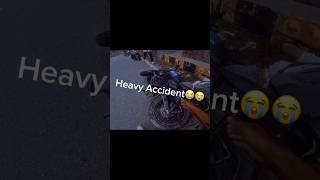 Friend Accident of Vlogger Bike Destroyed 😭😭😢 sadbikestatus bikeaccidentstatus vlogs cctv [upl. by Lindblad]