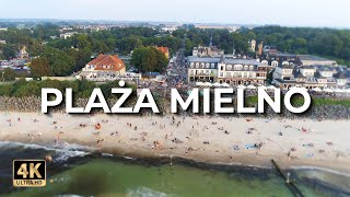 Plaża Mielno  Plaża w Mielnie z drona  Lato  LECE W MIASTO™ 4k [upl. by Nylad]