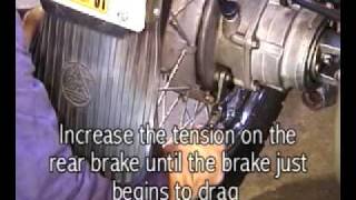 Ural 650 Service  22 Brake Adjustment [upl. by Lerrehs982]