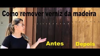 COMO REMOVER VERNIZ DA MADEIRA [upl. by Orland710]