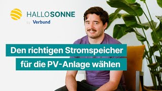 Den richtigen Stromspeicher für die PV Anlage wählen [upl. by Elehcin]