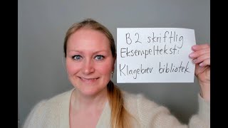 Video 1112 Karense kommenterer klagebrev på B2 nivå om stenging av bibliotek [upl. by Proulx426]