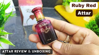 Ruby Red Attar Review amp Unboxing  Al Nuaim Best Attar  Long Lasting Attar Under 500 [upl. by Batchelor958]