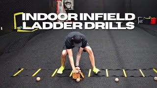 5 Indoor Infield Ladder Drills  Baseball Fielding Drills [upl. by Tigges]