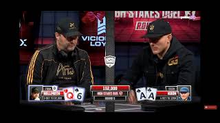 HIGH STAKES DUEL PHIL HELLMUTH BLOWUP VS JASON KOON 16million headsup Q6 VS AA TILT [upl. by Anitsrhc]