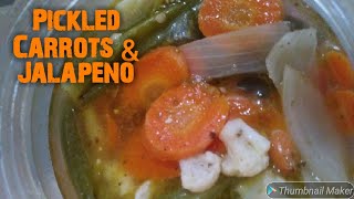 Pickled Carrots amp Jalapenos  Homemade Recipe [upl. by Trilbie]