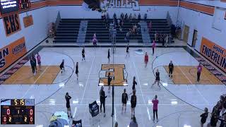 Enderlin High School vs Oakes High School Womens Freshman Volleyball [upl. by Kimmi]