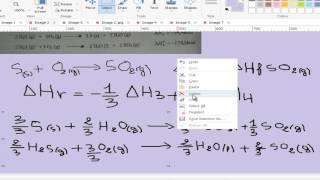 Exercice thermochimie s1 calcul des enthalpies de réaction ΔH par la méthode algébriquepartie11 [upl. by Rats]