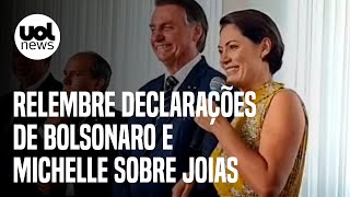 Bolsonaro e Michelle ficam em silêncio na PF relembre declarações do casal sobre caso das joias [upl. by Nussbaum]