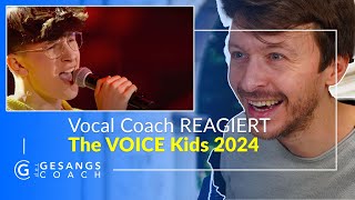 Gesangslehrer Reagiert  The VOICE Kids  Jakob  Sound of Silence 🔥 [upl. by Shargel]