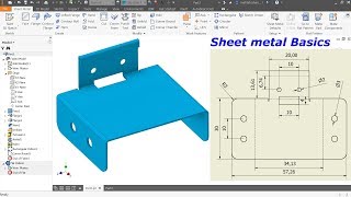 Autodesk Inventor Sheet metal Tutorial Basics [upl. by Jaddan]