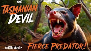 The Tasmanian Devil Fierce Predator with a Powerful Bitetasmaniandevil wildlifefacts [upl. by Sihon]