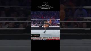 Triple H vs Roman Reigns – WWE World Heavyweight Title Match WrestleMania 32 [upl. by Ydak824]