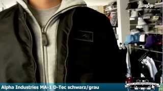 Alpha Industries MA1 DTec schwarzgrau  Produktansicht  Releasehiphopde [upl. by Auvil161]