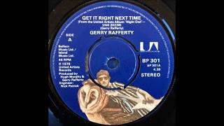 Get It Right Next Time  Gerry Rafferty 1979 [upl. by Atronna]