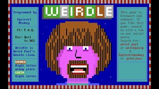 Lets Play Weirdle the Weird Version of Wordle New Game By SquirrelMonkeyCom featuring Weird Paul [upl. by Iden756]