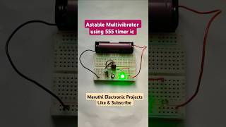 astable multi vibrator using 555 timer ic [upl. by Shiau]