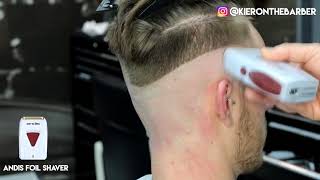 HIGH SKIN FADE POMPADOUR  MENS HAIRCUT TUTORIAL [upl. by Barny]