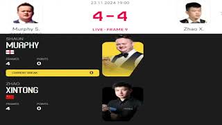 Shaun Murphy vs Zhao Xintong  UK Championship Snooker 2024  Live Scores Update today [upl. by Yeldarb474]