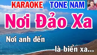 Karaoke Nơi Đảo Xa Tone Nam Nhạc Sống gia huy karaoke [upl. by Ebonee]