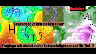 Es stehen spannende Zeiten bevor Zwischen Nordlage und Südwestdüse mit Luftmassengrenze VbTief [upl. by Sedinoel]