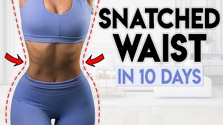 SNATCHED WAIST amp ABS in 10 Days  5 minute Home Workout [upl. by Lebasile195]