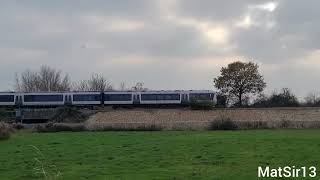 Chiltern Railways crossing Buckinghamshire countryside bucks [upl. by Eecak]