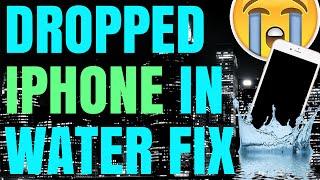 Dropped iPhone In Water  HOW TO FIX [upl. by Leuams]