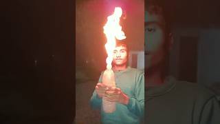 fire🔥 on bottle😱  Science Experiment  science shorts short magic trick youtubeindia viral [upl. by Ritter]