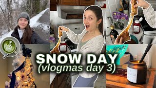 VLOGMAS day 3  What I do on days off ballerina day in the life workout routine snowed in [upl. by Eltsyek7]