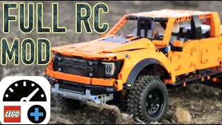 LEGO Technic Ford Raptor F150 Full RC Mod [upl. by Orth]