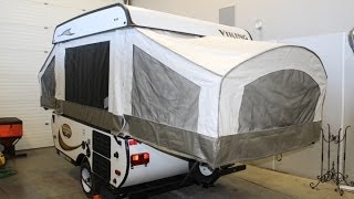 Small pop up trailer  2014 Viking 1706 Review [upl. by Aivart]