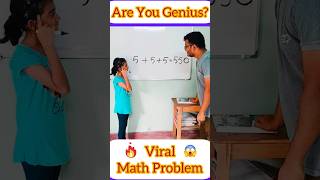 Viral Math Problem 😱🔥mathtrick genius viralvideo tending [upl. by Fuhrman]