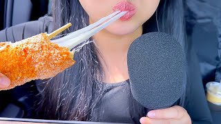 ASMR vs Mozzarella Corn Dog Eating Sounds ASMR Phan [upl. by Culliton]