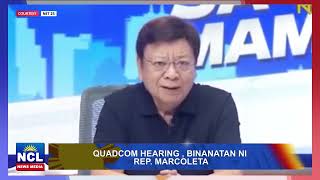 QuadCom Hearing  BINANATAN ni Rep Marcoleta [upl. by Nwahsyd]